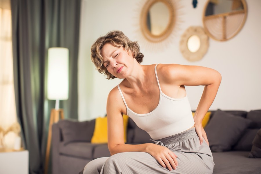 Woman experiencing chronic pain